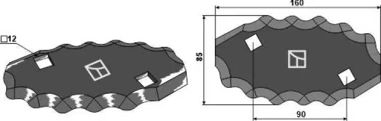Futtermischwagenmesser, rechts